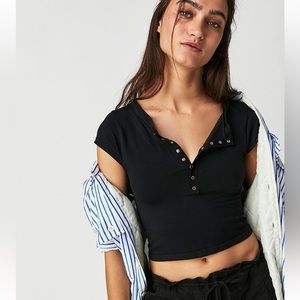 Free People Hey Babe Seamless Baby Tee